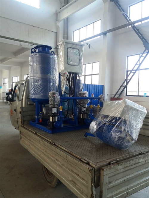 扬州老客户订购的定压补水真空脱气装置和全程水处理器已发货！